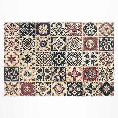 Vinyl teppich läufer Alte Fliesen Mit Mosaikmuster Im Vintage-Stil