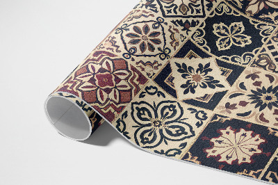 Vinyl teppich läufer Alte Fliesen Mit Mosaikmuster Im Vintage-Stil