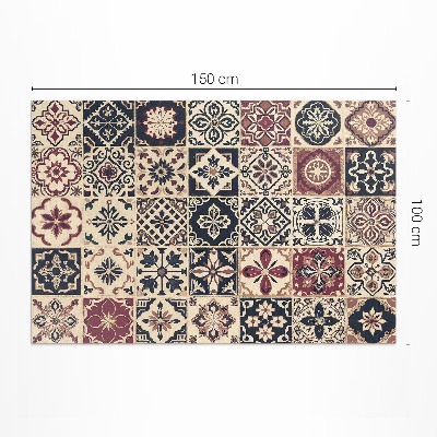 Vinyl teppich läufer Alte Fliesen Mit Mosaikmuster Im Vintage-Stil