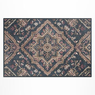 Teppich auf pvc Geometrisches Blumenmuster Im Türkischen Stil