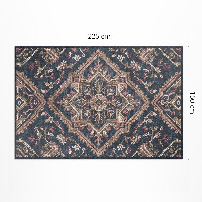 Teppich auf pvc Geometrisches Blumenmuster Im Türkischen Stil