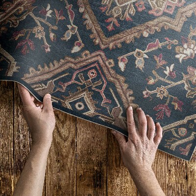 Teppich auf pvc Geometrisches Blumenmuster Im Türkischen Stil