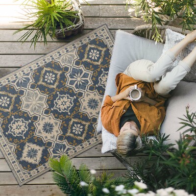 Vinyl teppich läufer Elegante Mosaikfliesen Im Marokkanischen Stil