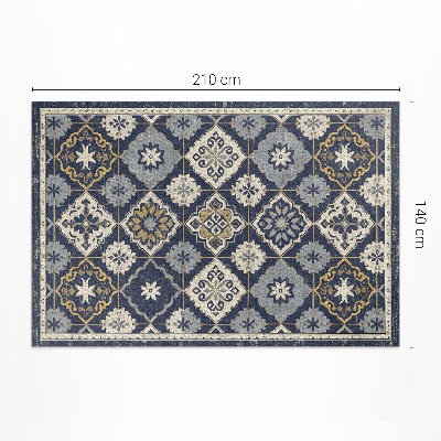 Teppich pvc Reich Verzierte Fliesen Im Marokkanischen Stil