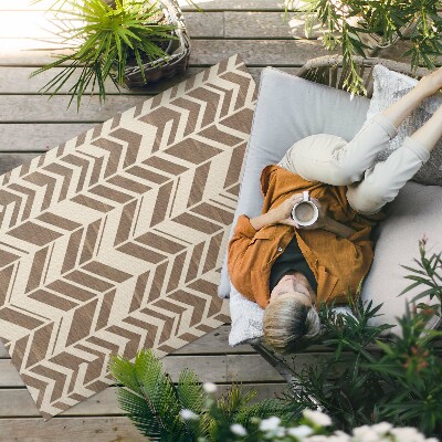 Vinyl teppich Dekorative Spuren Des Indischen Boho-Musters