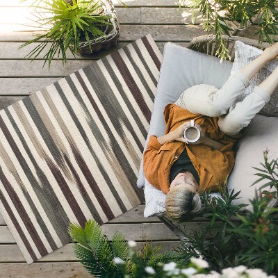 Vinyl teppich läufer Boho-Streifen In Pastellfarben Bemalt