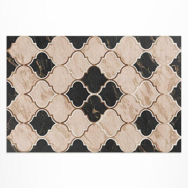 Vinyl teppich Arabisches Marmormosaik Im Marokkanischen Stil