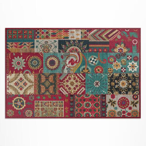 Teppich pvc Buntes Patchworkmuster Im Persischen Stil