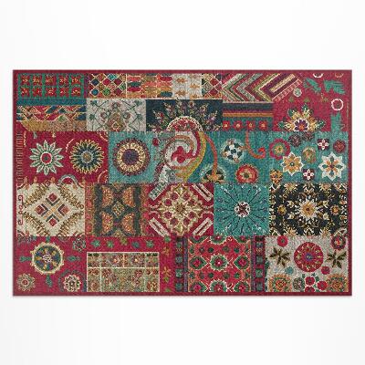 Teppich pvc Buntes Patchworkmuster Im Persischen Stil