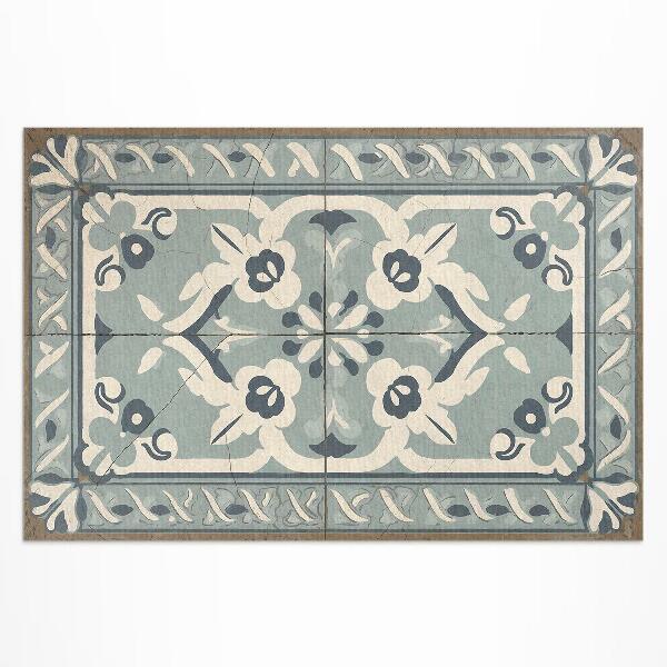 Vinyl teppich Portugiesische Fliesen Mit Zartem Vintage-Muster