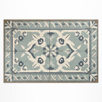 Vinyl teppich Portugiesische Fliesen Mit Zartem Vintage-Muster