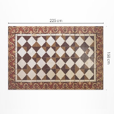 Vinyl teppich läufer Vintage-Mosaikfliesen