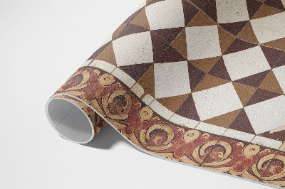 Vinyl teppich läufer Vintage-Mosaikfliesen