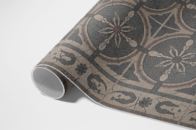 Vinyl teppich läufer Rustikales Geometrisches Ornament