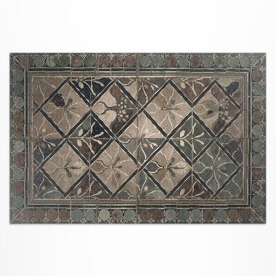 Teppich auf pvc Elegante Geometrie Auf Vintage-Fliesen