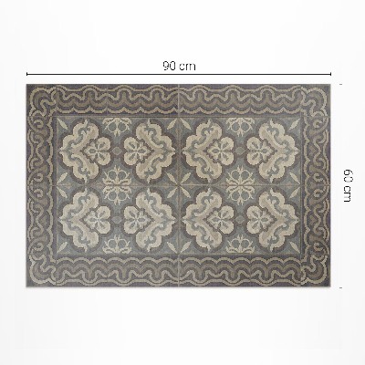 Pvc teppich Rustikale Geometrie Auf Vintage-Fliesen