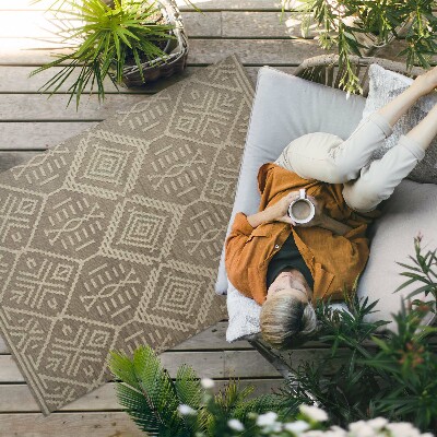 Teppich auf pvc Inspiration Im Retro-Azteken-Stil