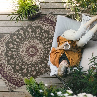 Pvc teppich Aztekische Mandalas Im Vintage-Stil