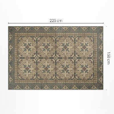 Pvc teppich Symmetrische Vintage-Muster