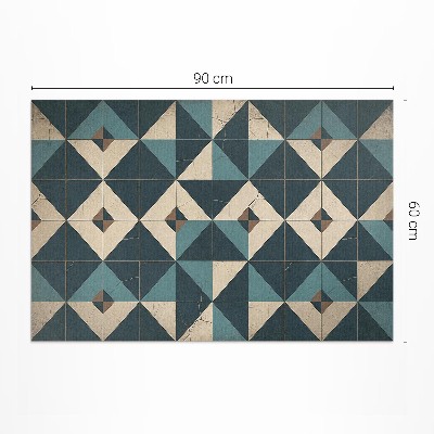 Vinyl teppich läufer Art-Deco-Fliesen Mit Geometrischen Figuren