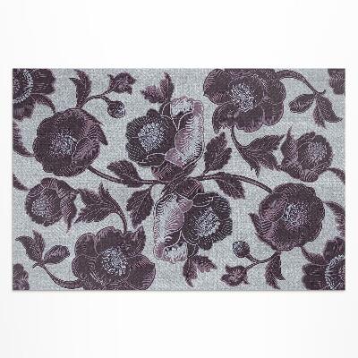 Pvc teppich Dezente Vintage-Blumen
