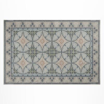 Teppich auf pvc Vintage-Keramikfliesenmosaik
