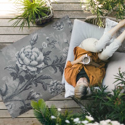 Teppich auf pvc Erdtöne Mit Botanischem Muster