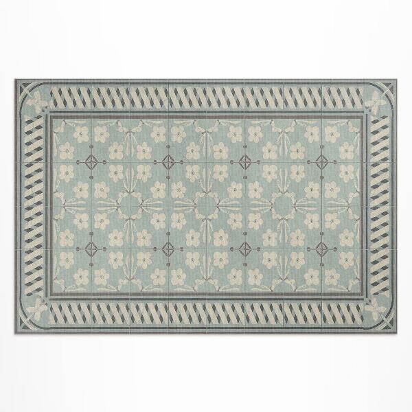 Vinyl teppich Mosaike Im Vintage-Stil Mit Blumen