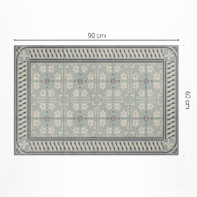 Vinyl teppich Mosaike Im Vintage-Stil Mit Blumen