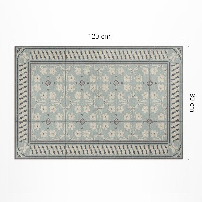 Vinyl teppich Mosaike Im Vintage-Stil Mit Blumen