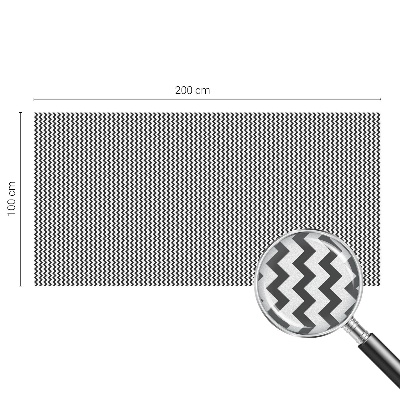 Toom Sichtschutzfolie Zickzackmuster