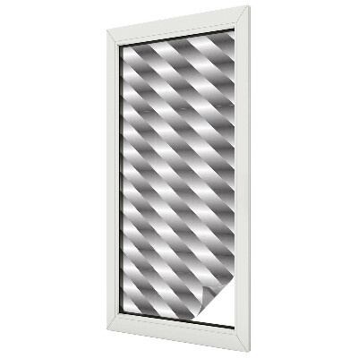 Milchglasfolie Fenster Buntglasoptik Geometrische Streifen