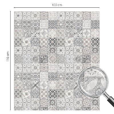 Fensterfolie mit Motiv Buntglas Geflieste Muster