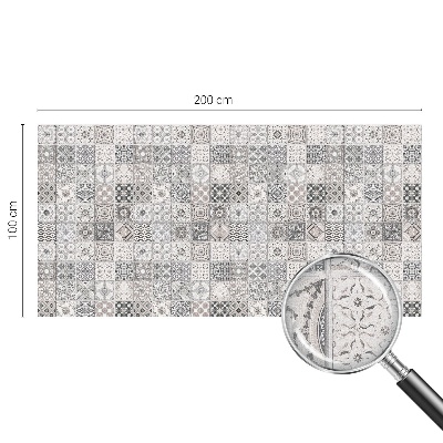 Fensterfolie mit Motiv Buntglas Geflieste Muster