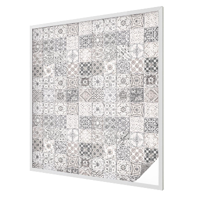 Fensterfolie mit Motiv Buntglas Geflieste Muster