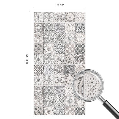 Fensterfolie mit Motiv Buntglas Geflieste Muster