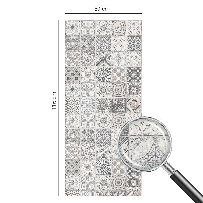 Fensterfolie mit Motiv Buntglas Geflieste Muster