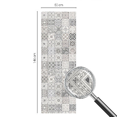 Fensterfolie mit Motiv Buntglas Geflieste Muster