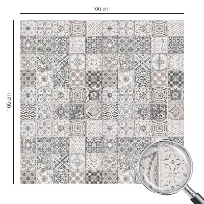 Fensterfolie mit Motiv Buntglas Geflieste Muster