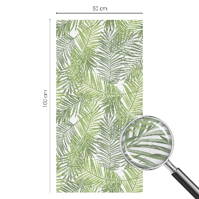 Fensterfolie Sichtschutz Pflanzenmuster