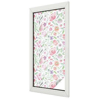 Sichtschutz Klebefolie für Fenster Blumenmuster