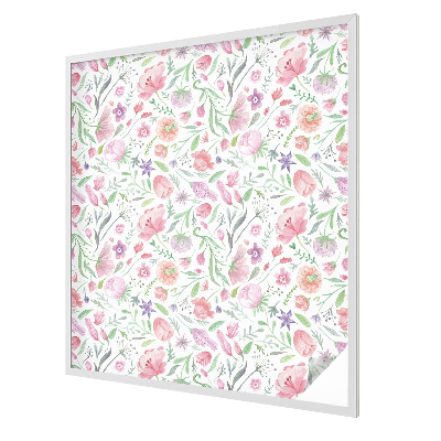 Sichtschutz Klebefolie für Fenster Blumenmuster