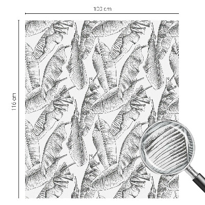 Fensterfolie Sichtschutz Tropische Blätter