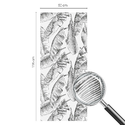 Fensterfolie Sichtschutz Tropische Blätter