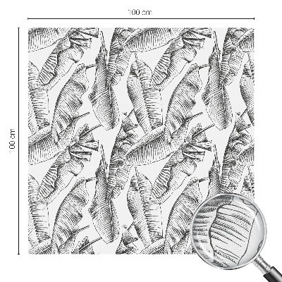Fensterfolie Sichtschutz Tropische Blätter