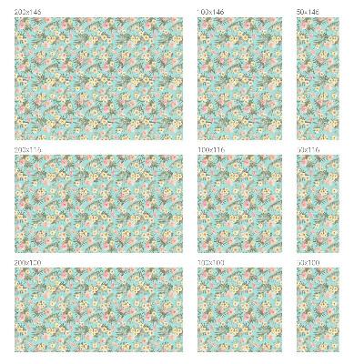 Fensterfolie mit Motiv Buntglas Tropisches Muster