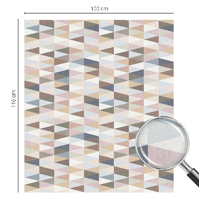 Milchglasfolie Fenster Buntglasoptik Pastellsymmetrie