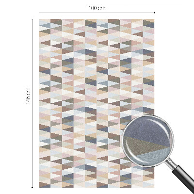 Milchglasfolie Fenster Buntglasoptik Pastellsymmetrie