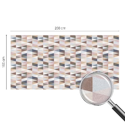 Milchglasfolie Fenster Buntglasoptik Pastellsymmetrie