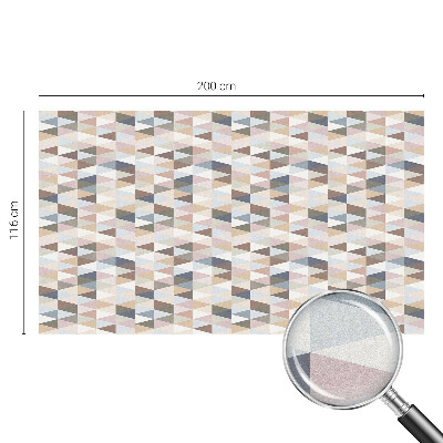 Milchglasfolie Fenster Buntglasoptik Pastellsymmetrie